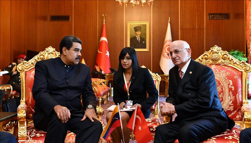 Venezuelan president visits Turkish parliament