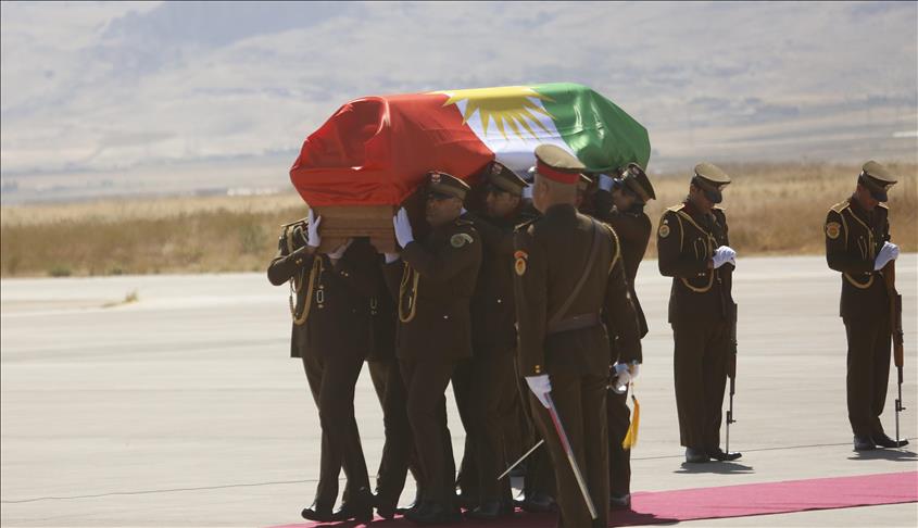 Body of late Kurdish leader arrives in Iraq for burial