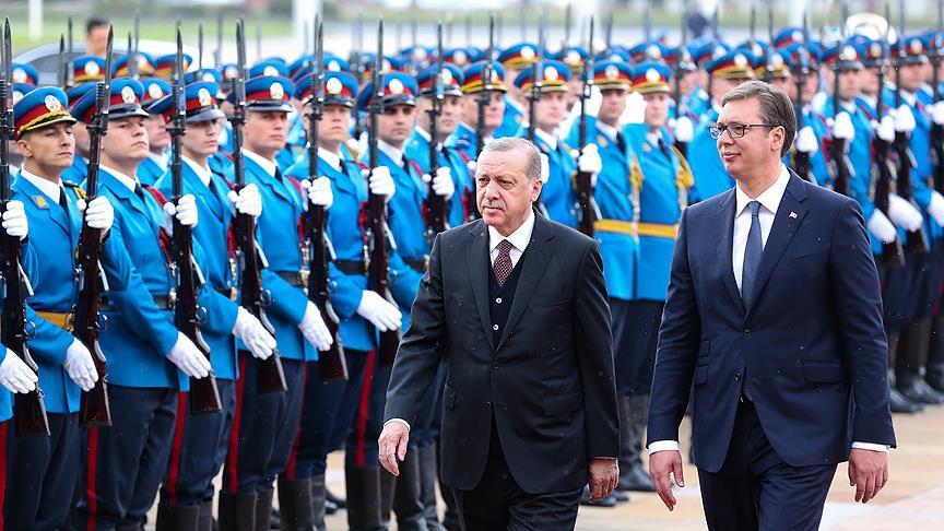 Erdogan begins two-day visit to Serbia