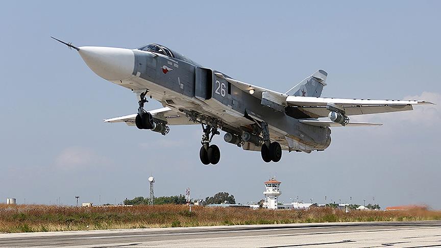 Russian aircraft crashes in Syria, crew killed