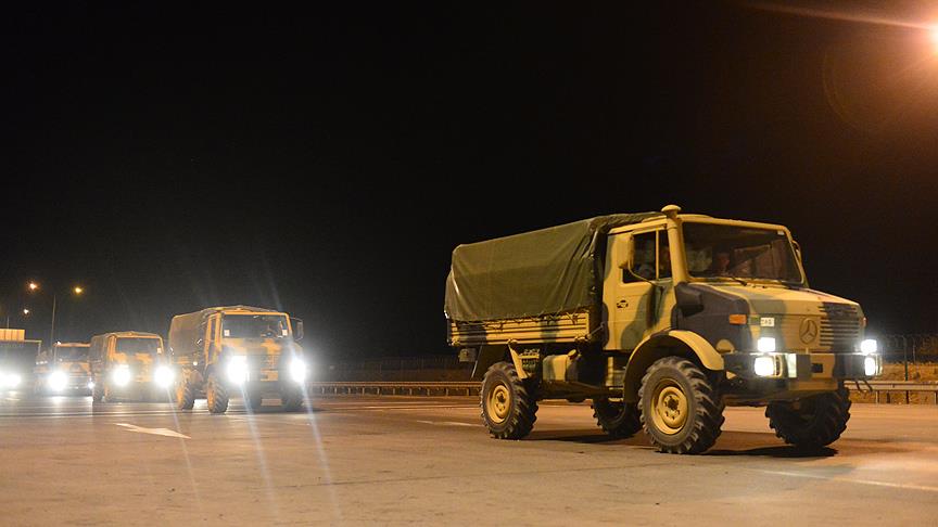 Sınır birliklerine askeri sevkiyat yapıldı