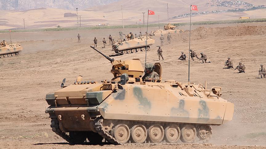 Silopi-Habur bölgesindeki tatbikat devam ediyor