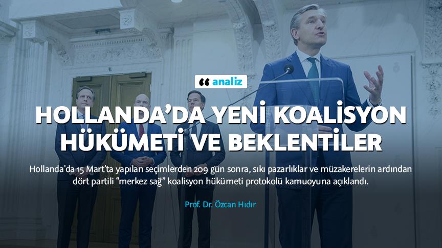 Hollanda’da yeni koalisyon hükümeti ve beklentiler