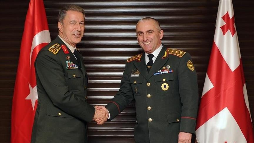 دیدار روسای ستاد مشترک ارتش ترکیه و گرجستان