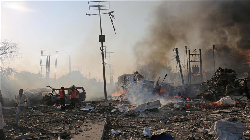 Military, homemade explosives in Somalia truck bomb