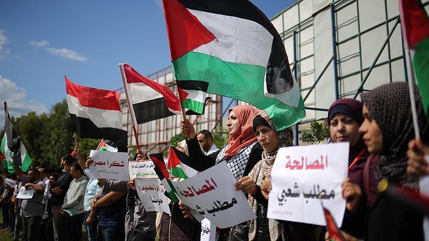 В Газе прошла акция в поддержку палестинских журналистов 