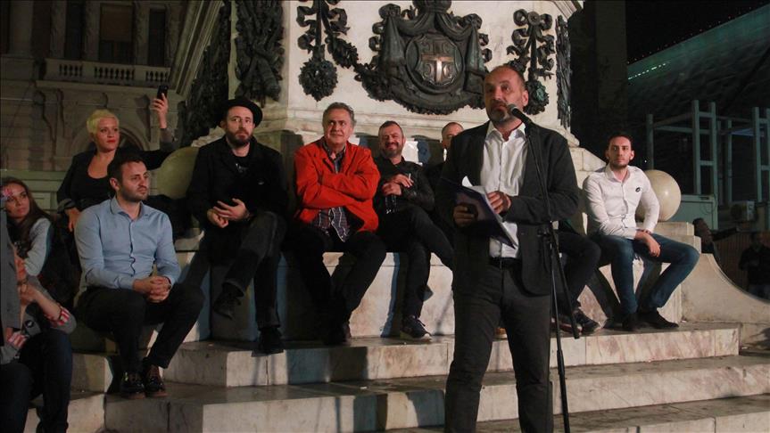 Pokret slobodnih građana održao skup "Beograd se voli - Beograd se brani"