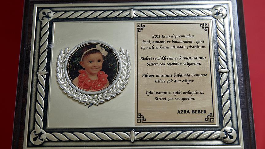 AFAD'ın kahramanları minik Azra'yı unutamıyor