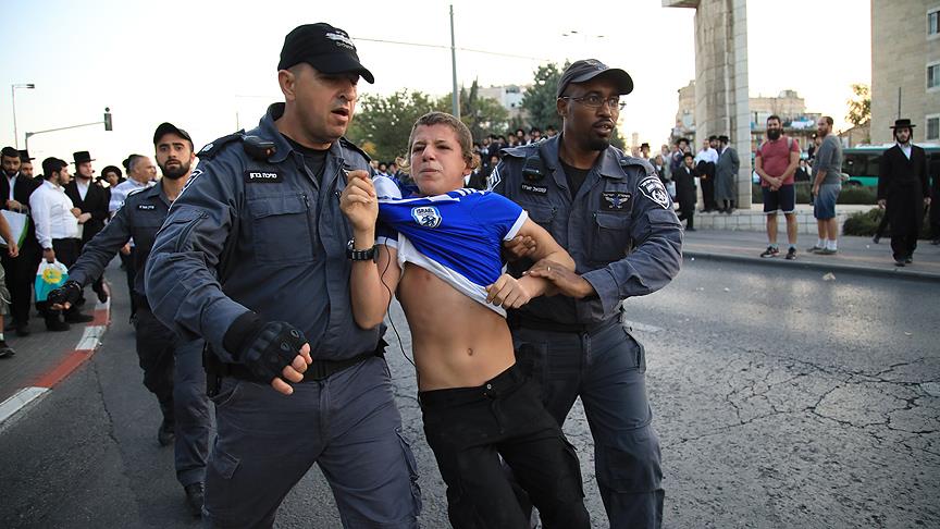 İsrail'de Yahudiler'den askerlik karşıtı gösteri: 11 gözaltı