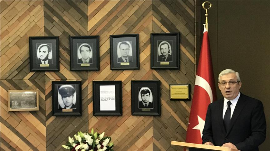 ASALA tarafından şehit edilen Paris Büyükelçisi Erez ve şoförü anıldı