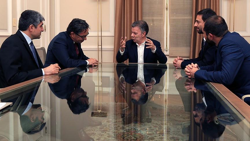 Colombian president meets Anadolu Agency delegation