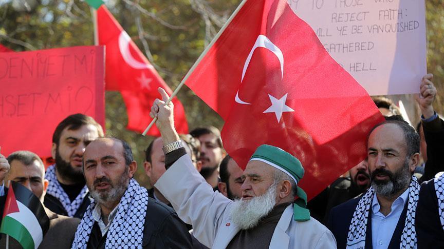 Turks protest on centenary of 1917 Balfour declaration