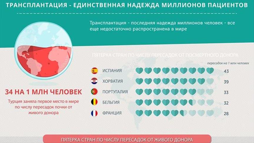 Трансплантация - единственная надежда миллионов пациентов