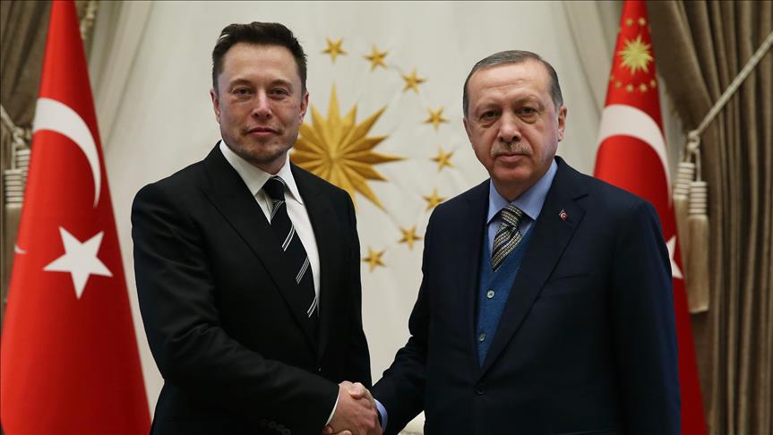 Erdogan reçoit Elon Musk, fondateur de la société Space X