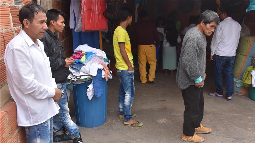 La casa hacinada en donde viven 102 desplazados indígenas en Bogotá