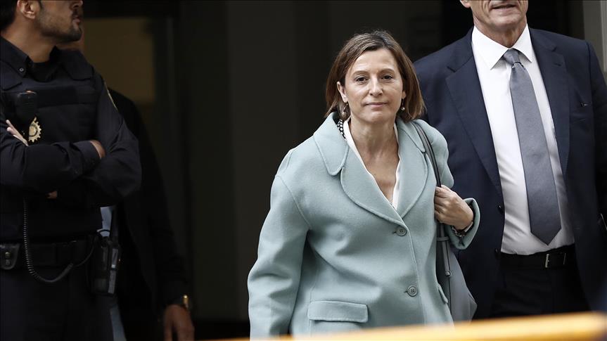 Juez dictó prisión eludible para la expresidenta del Parlamento catalán 