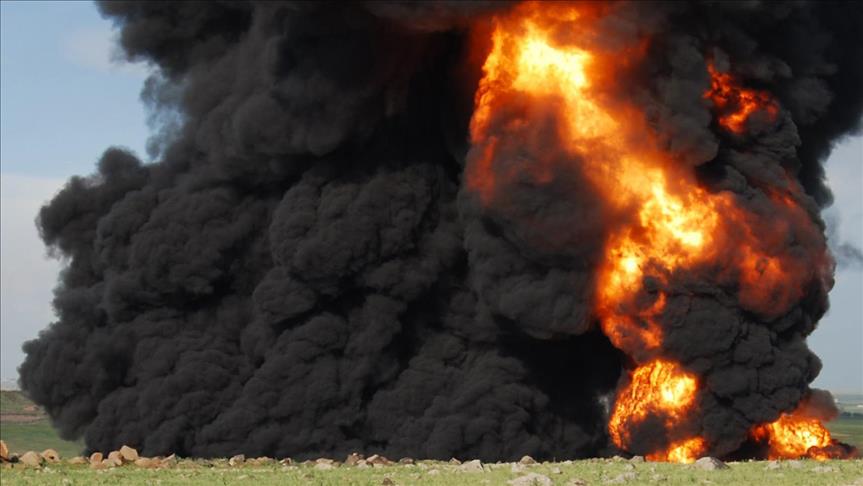 Bahrain calls oil pipeline fire ‘a terrorist act’