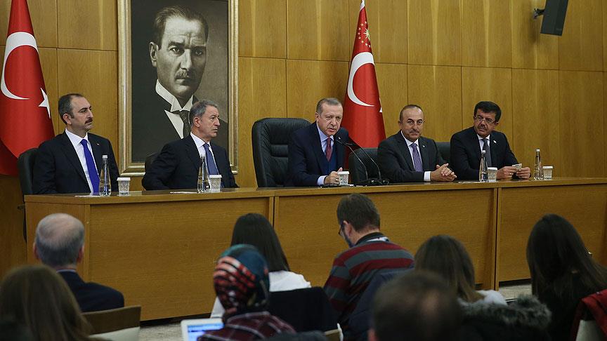 Cumhurbaşkanı Erdoğan: 50 tırlık yardım konvoyu Habur'dan Irak'a giriş yaptı