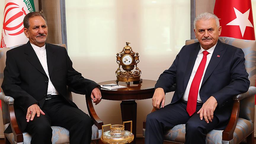 Başbakan Yıldırım'dan İran Cumhurbaşkanı Yardımcısı Cihangiri'ye başsağlığı telefonu