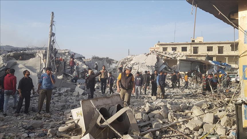 Ataque aéreo en Alepo deja 57 muertos