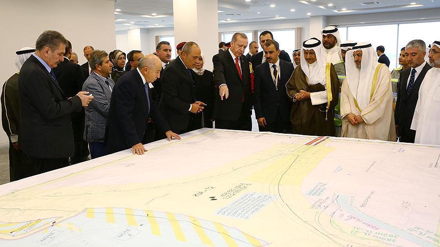 Эрдоган ознакомился со строительством в аэропорту Кувейта