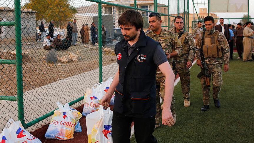 AFAD'dan Iraklı depremzedelere yardım eli