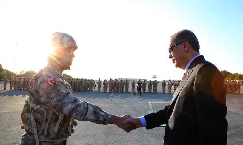 Presiden Erdogan bertandang ke pangkalan militer Turki di Qatar 