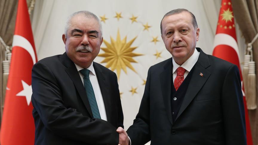 Erdogan meets Afghanistan's Gen. Dostum in Ankara