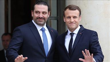 Macron, Paris'te Hariri ile görüştü