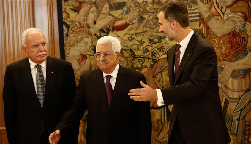 Palestinian President meets Spanish King for talks