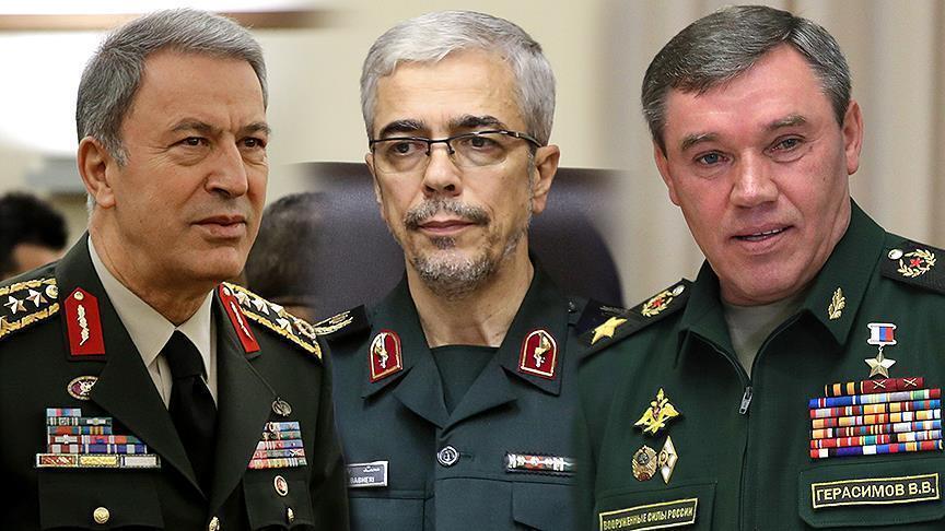 Réunion des chefs des Armées turques, russe et iranienne à Sotchi