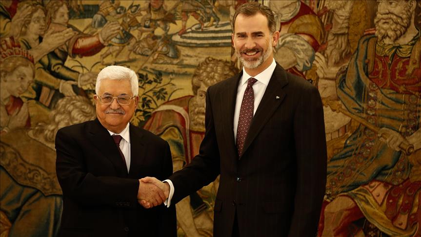 Presidente palestino se reúne con el rey de España