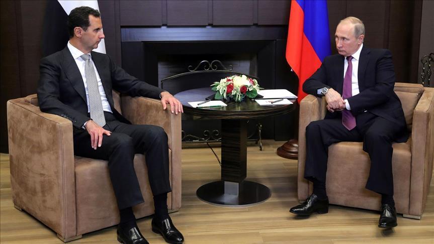 Vladimir Putin se reunió con Bashar al-Assad en Rusia