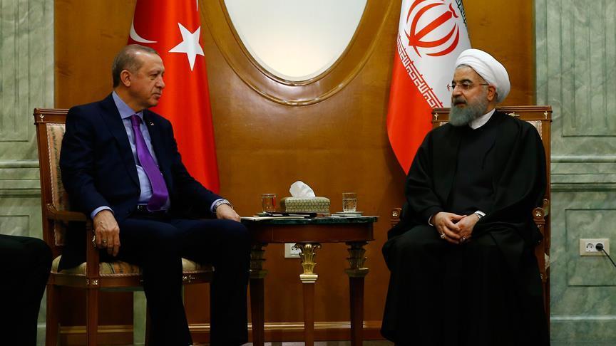 اختتام الاجتماع المغلق بين أردوغان وروحاني بسوتشي الروسية