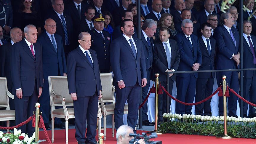 Hariri Lübnan'da bağımsızlık günü törenine katıldı