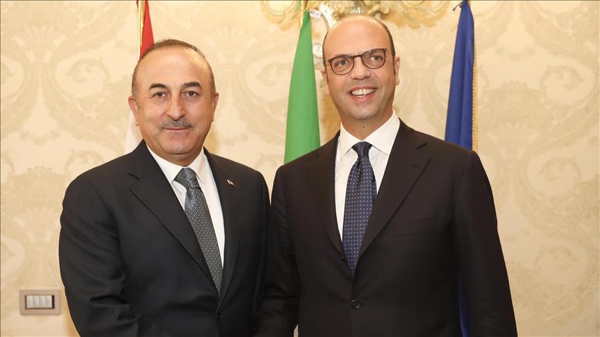 دیدار وزرای  امور خارجه ترکیه و ایتالیا در رم