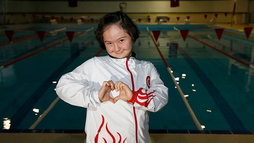 Down sendromlu İrem'in hedefi dünya şampiyonluğu