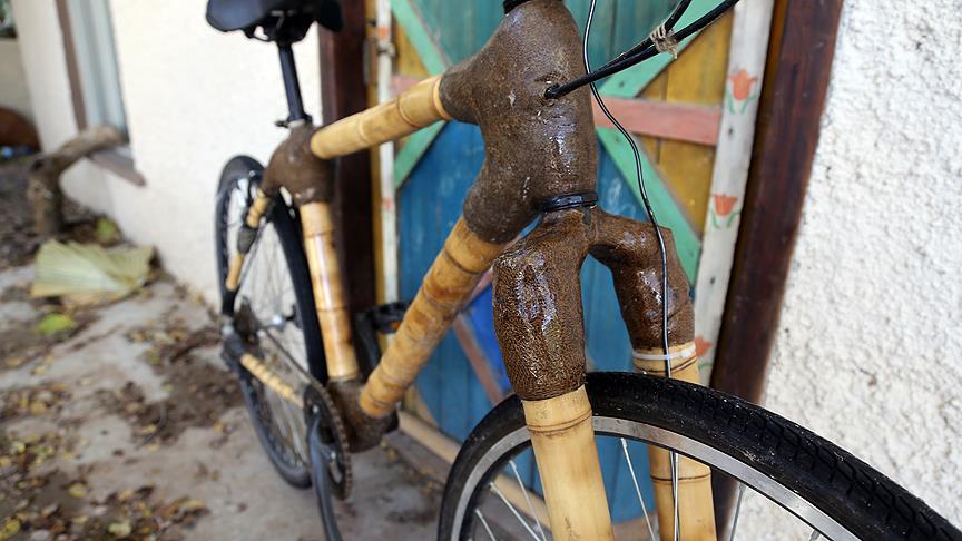 Yerli bambudan 'Caretta' bisiklet