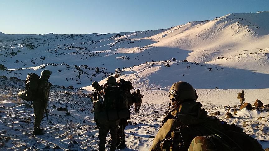Tendürek Dağı'nda terör örgütü PKK'nın mağara, sığınak ve barınakları imha edildi