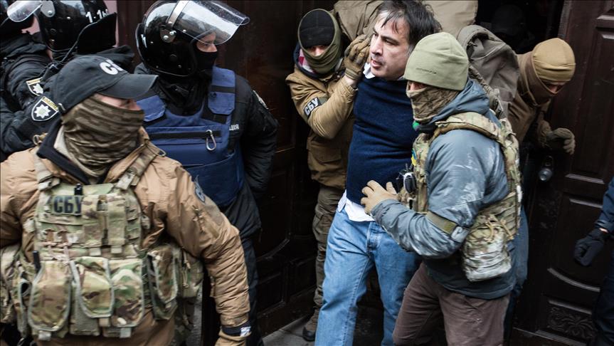 Former Georgia President Saakashvili detained in Kiev