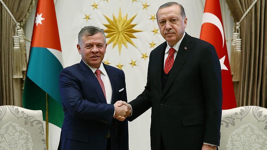 Turkish president receives Jordanian king in Ankara