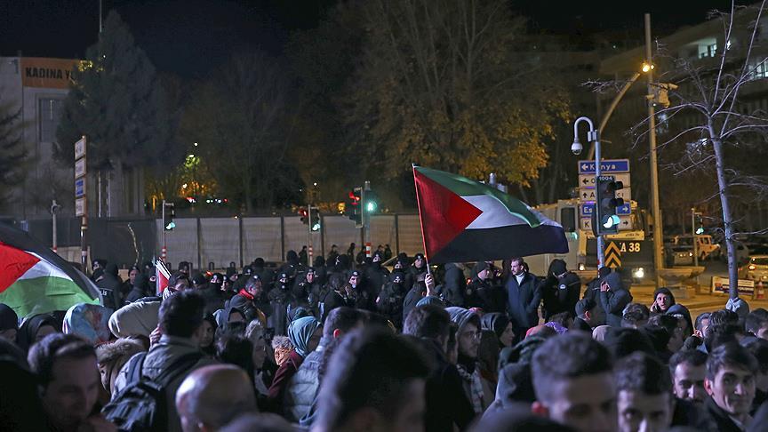 Yurt genelinde ABD'nin Kudüs kararına karşı gösteriler düzenlendi