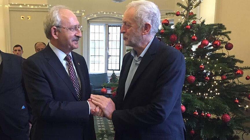 CHP Genel Başkanı Kılıçdaroğlu İngiliz İşçi Partisi lideri Corbyn ile görüştü