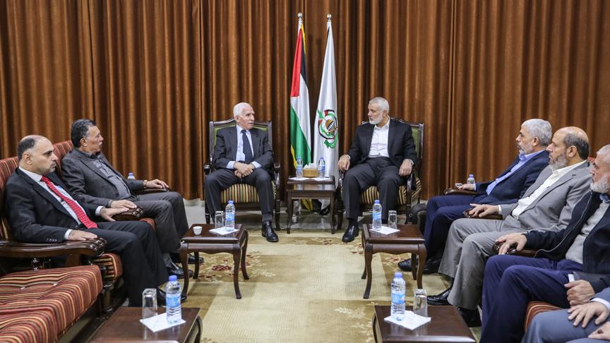 Hamas Siyasi Büro Başkanı Heniyye Fetih heyetiyle görüştü