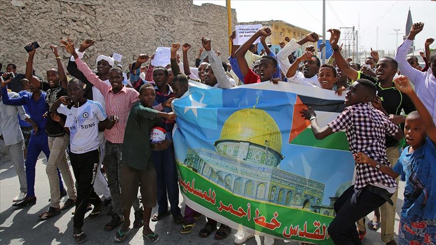 Somalis protest Trump's Jerusalem move