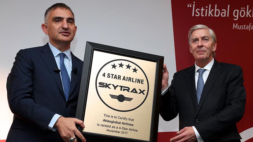 Atlasglobal'e Skytrax'tan tam not