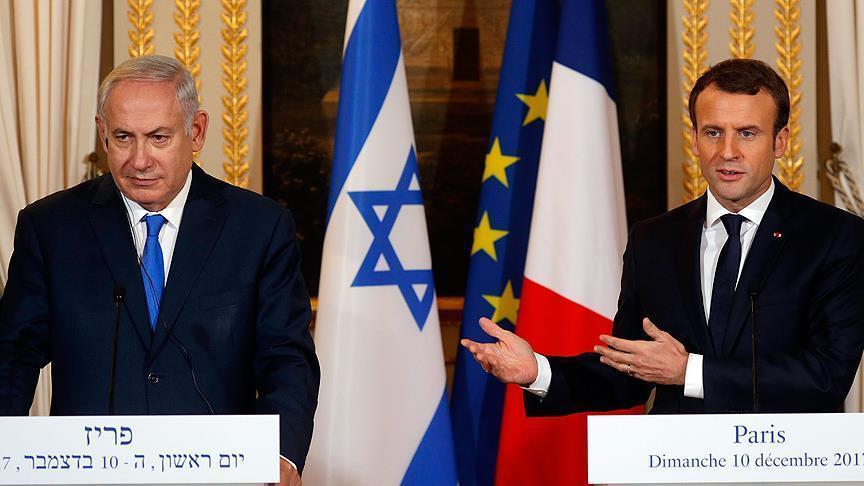 بحضور نتنياهو.. ماكرون يجدد رفض فرنسا لقرار ترامب بشأن القدس