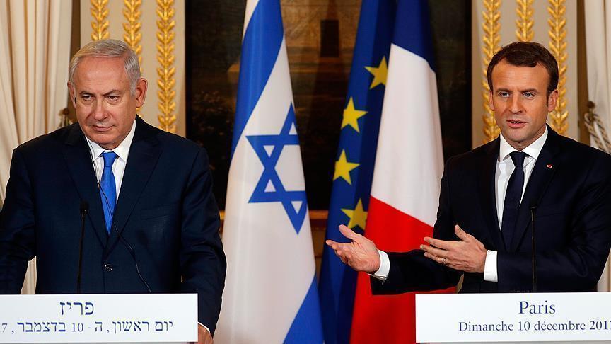 France - Israël : Macron rappelle à Netanyahu la solution de "deux Etats en paix"