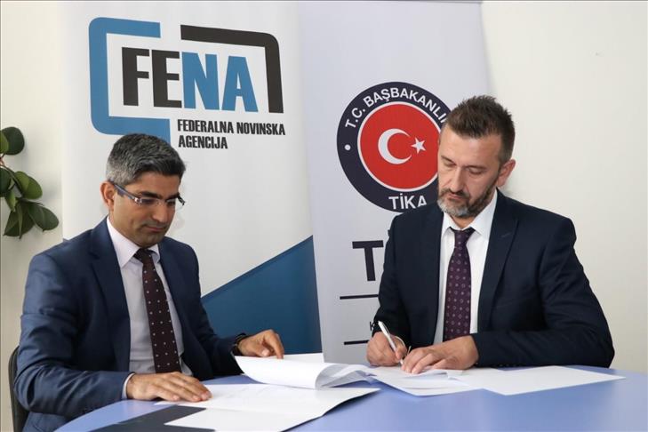 Turkish aid group equips Bosnian news agency
