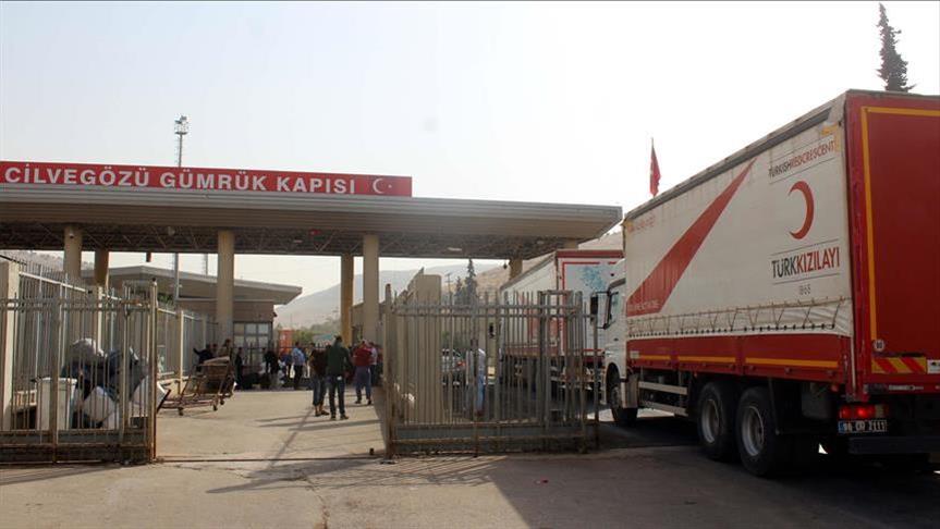 ارسال 188 کامیون حامل کمک‌های ترکیه برای مردم سوریه